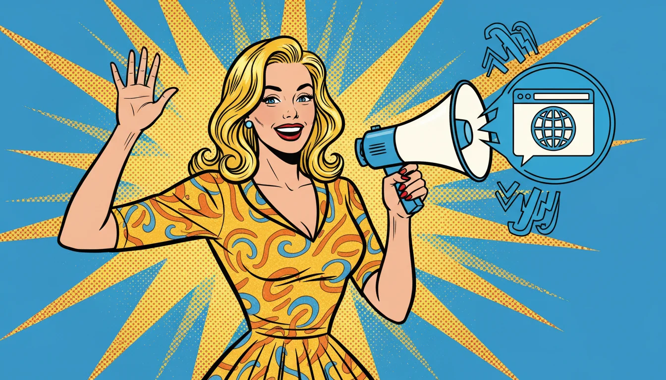 Imagine your site yelling 'Hey AI!'—this blonde's making it happen with schema magic.