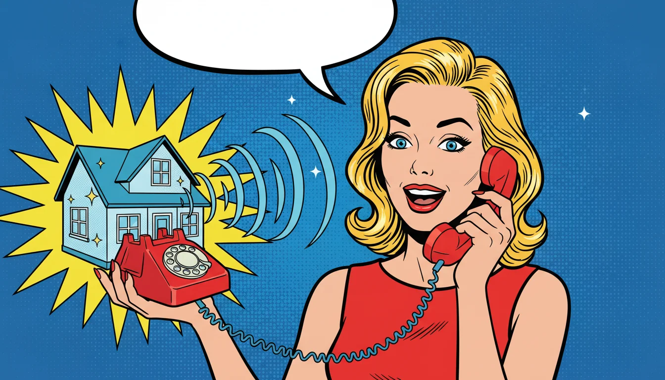 Wavy-haired wonder optimizes voice search, turning 'cleaner near me' queries into booked house cleaning calls.